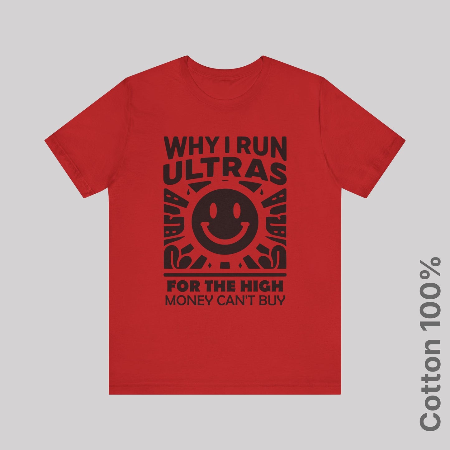 Why I Run Ultras? For the High Money Can't Buy 100% Cotton Tee