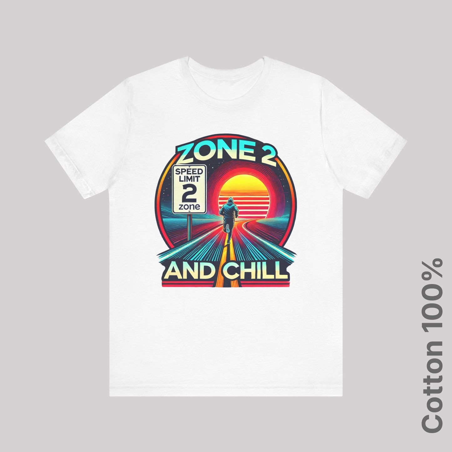 Zone 2 and Chill. 100% Cotton Tee