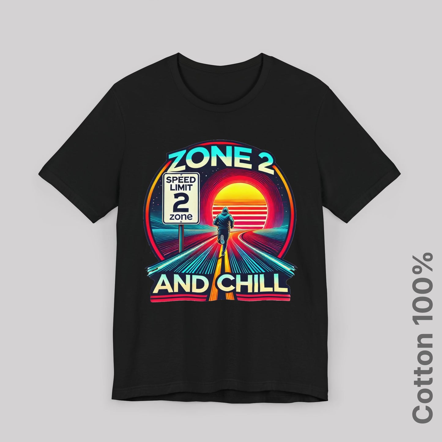 Zone 2 and Chill. 100% Cotton Tee