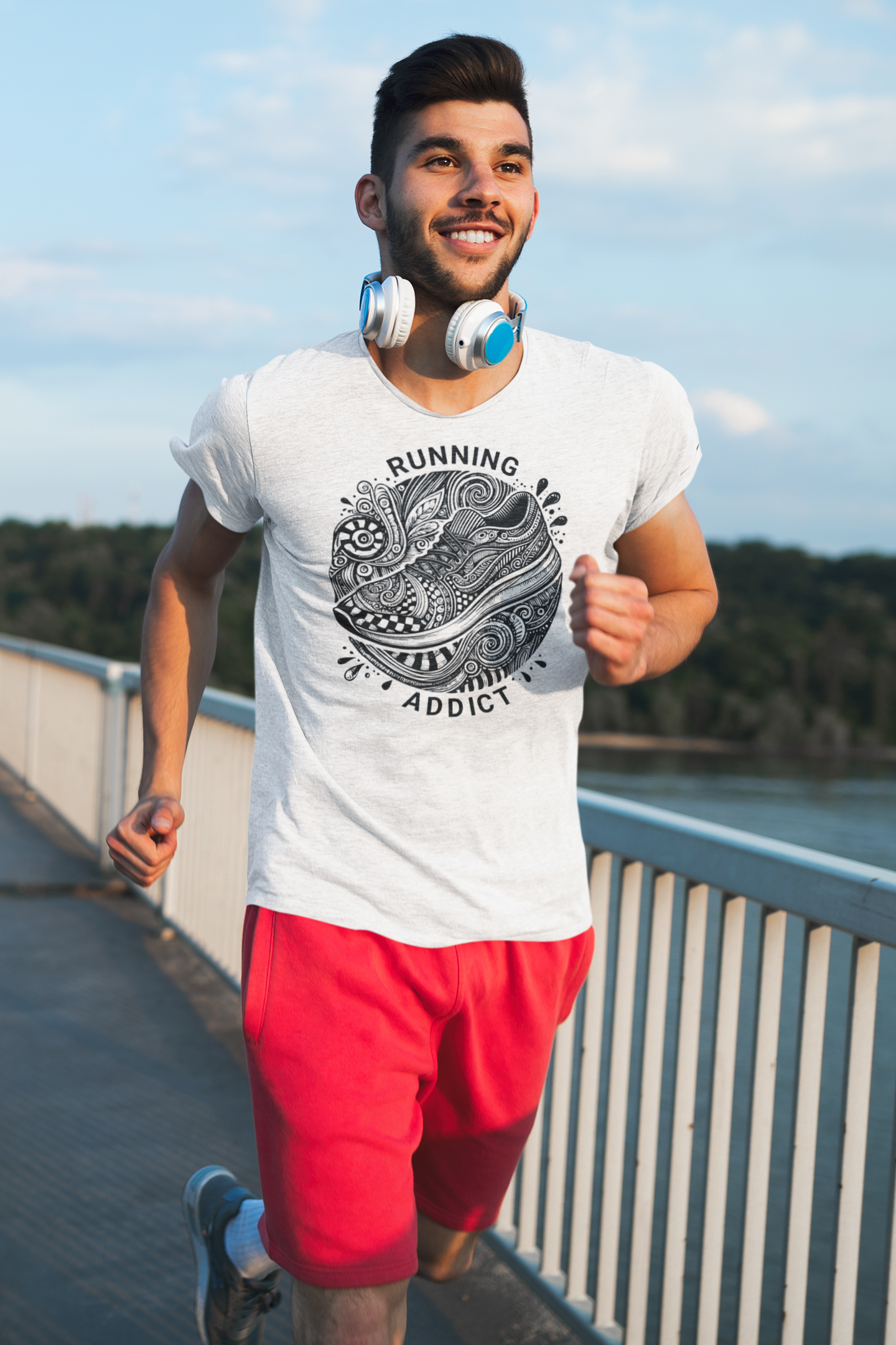 Running Addict 100% Cotton Tee